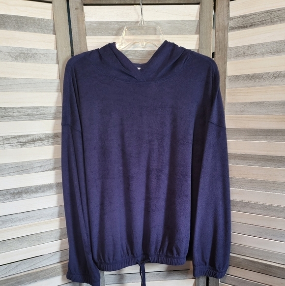 Ava & Viv Tops - Women's Plus Size Long Sleeve Terry Hooded Shirt | Ava & Viv | 2X